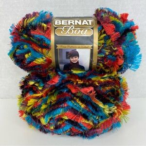 Bernat Boa Yarn Bright Glitter 2 Skeins NEW